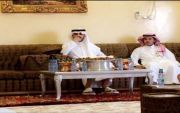 زيارة الامير سعود بن فيصل ال سعود ل عبدالعزيز الطميشاء بمنزله